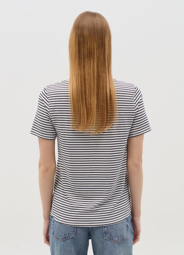 Ovs T-shirt A Righe Orizzontali Con Lurex