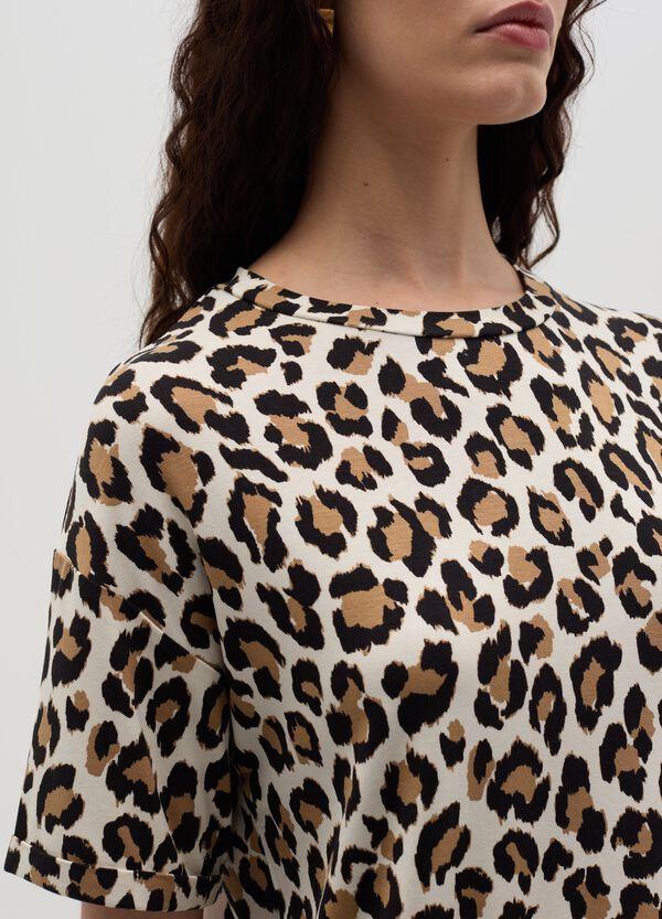 Ovs T-shirt Animalier Con Maniche A Kimono