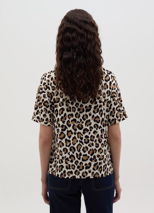 Ovs T-shirt Animalier Con Maniche A Kimono