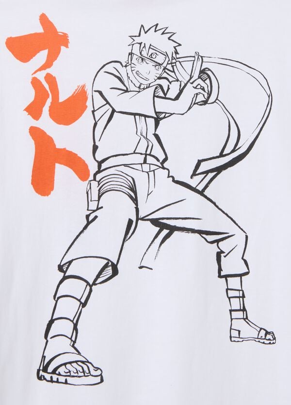 Ovs T-shirt Bianca Con Stampa Naruto