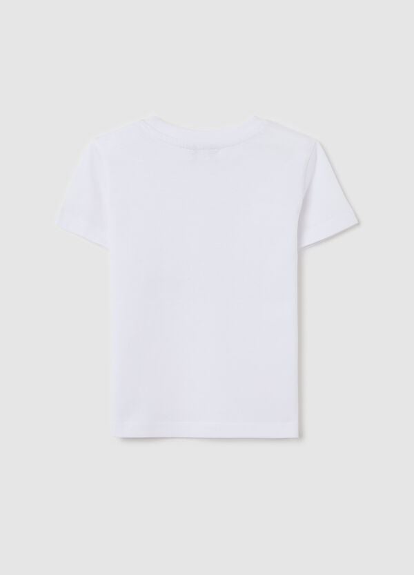 Ovs T-shirt Bianca In Cotone Con Stampa "Captain"