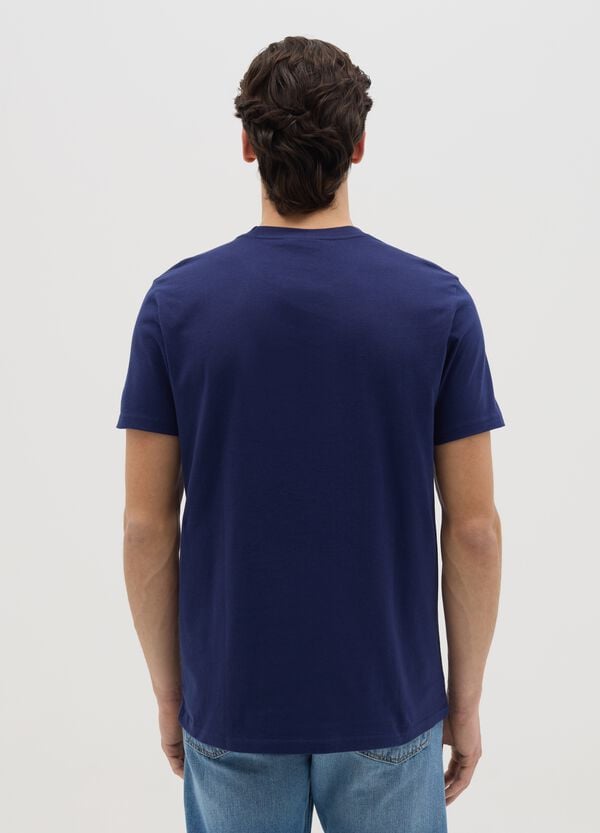 Ovs T-shirt Blu Con Stampa Canada's Trail