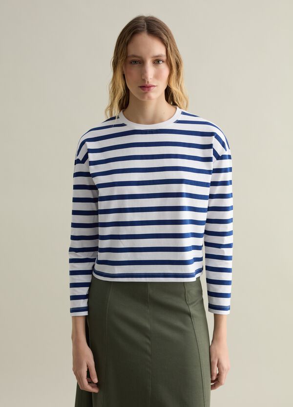 Ovs T-shirt Boxy Fit A Righe