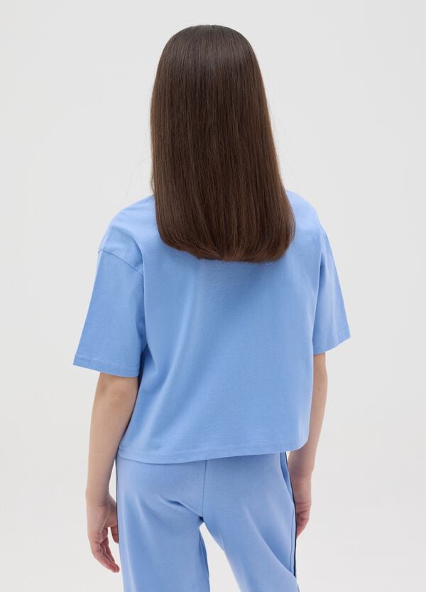 Ovs T-shirt Boxy Fit In Cotone "Sunset Campus Party"