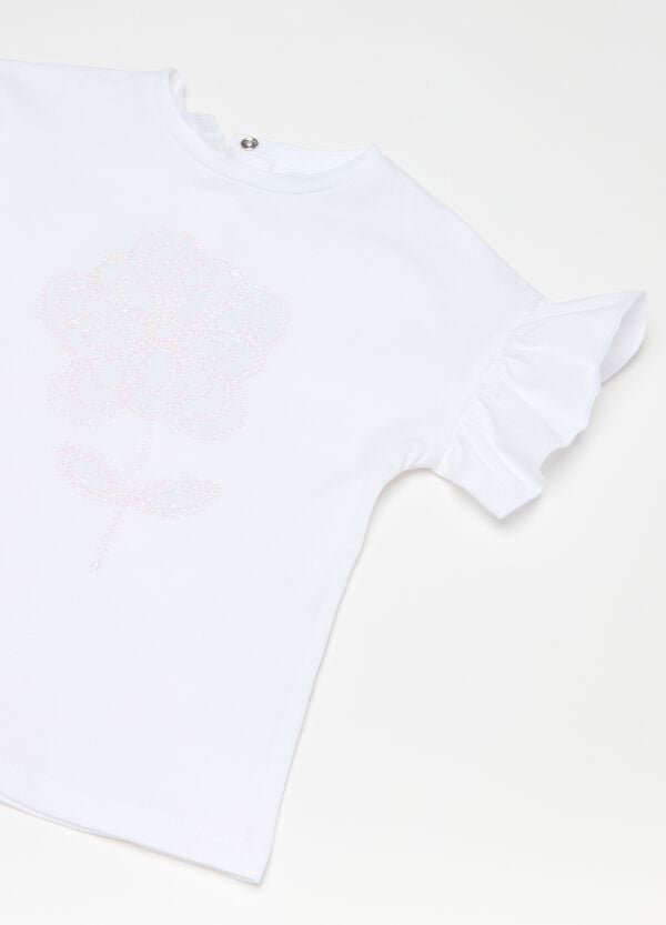 Ovs T-shirt Con Applicazione Fiore