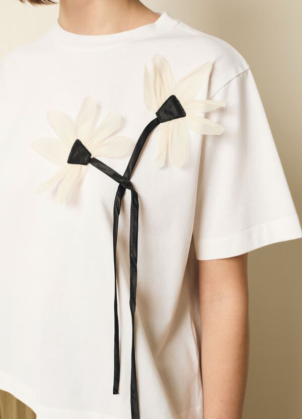 Ovs T-shirt con applicazione fiori