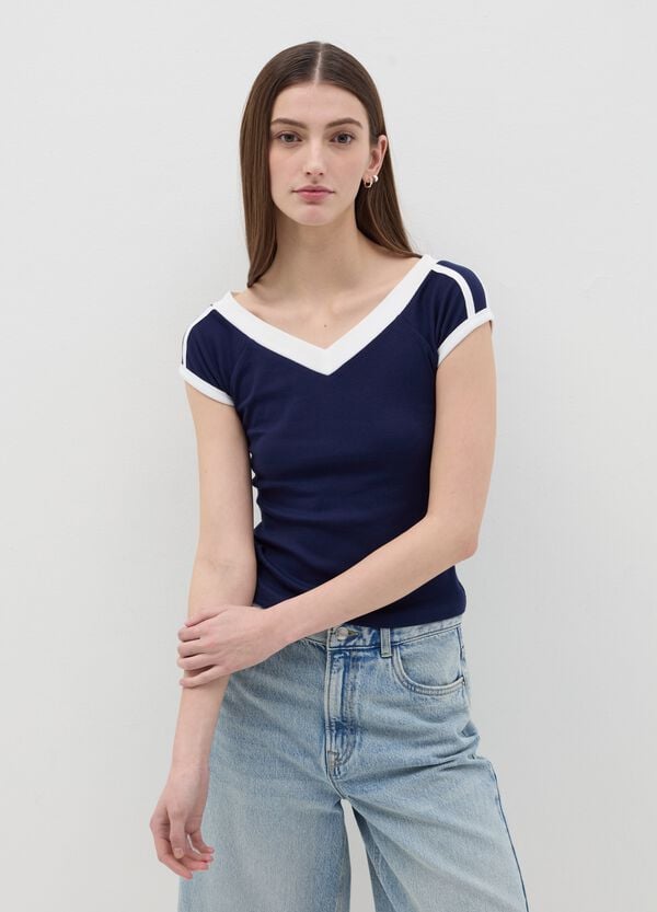 Ovs T-shirt Con Bande Rigate