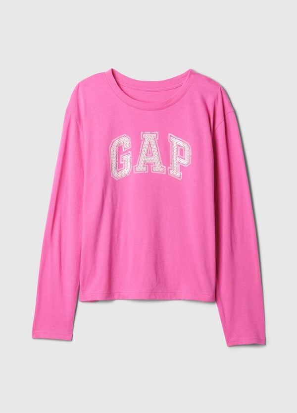 Ovs T-shirt Con Logo In Micro Paillettes