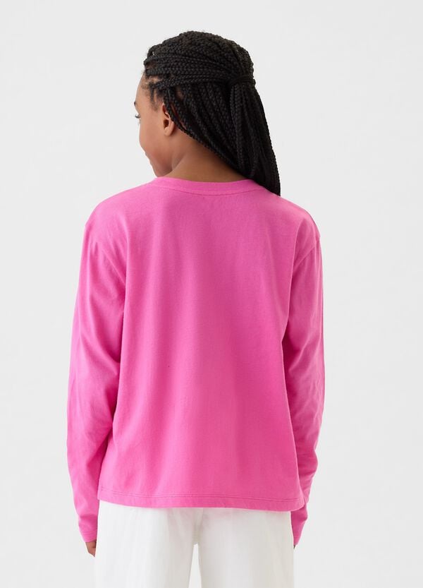Ovs T-shirt con logo in micro paillettes