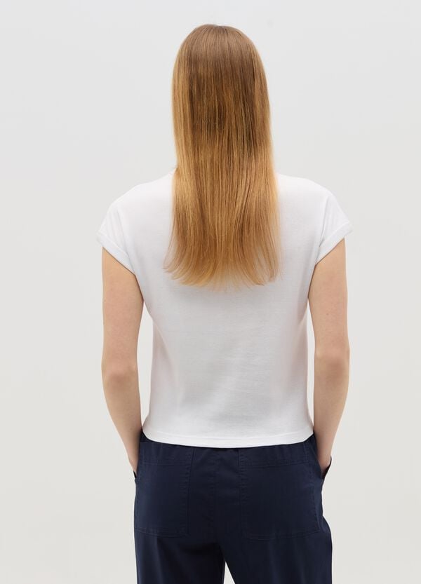 Ovs T-shirt Con Maniche A Kimono Bianca