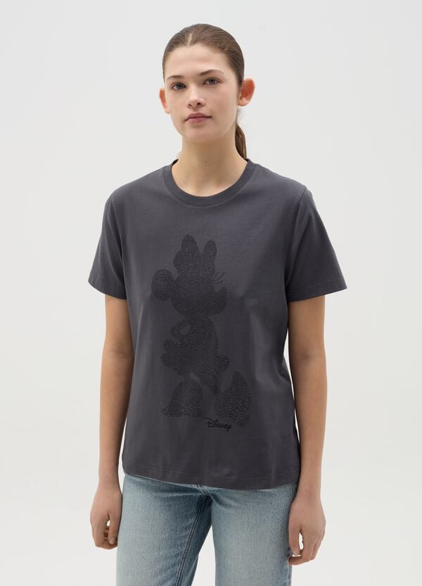 Ovs T-shirt Con Minnie In Strass