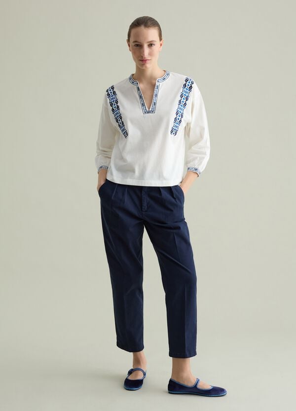 Ovs T-shirt Con Ricami Etnici