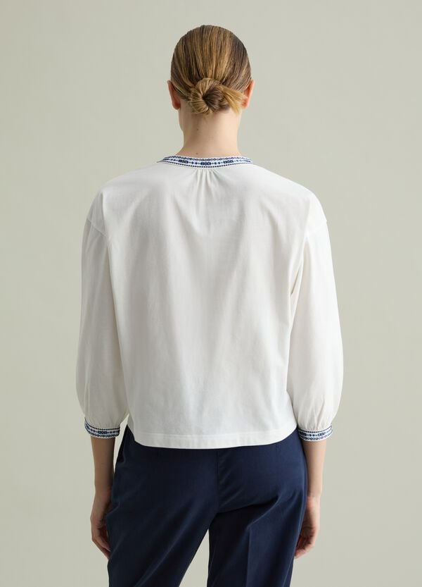 Ovs T-shirt Con Ricami Etnici