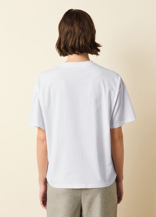 Ovs T-shirt Con Ricamo E Stampa