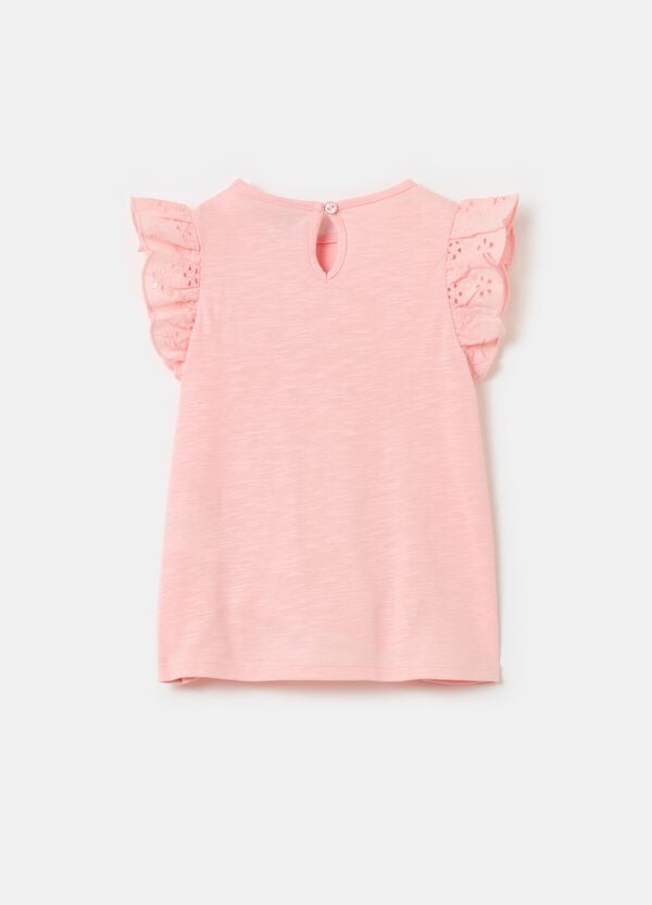 Ovs T-shirt Con Rouches In Sangallo