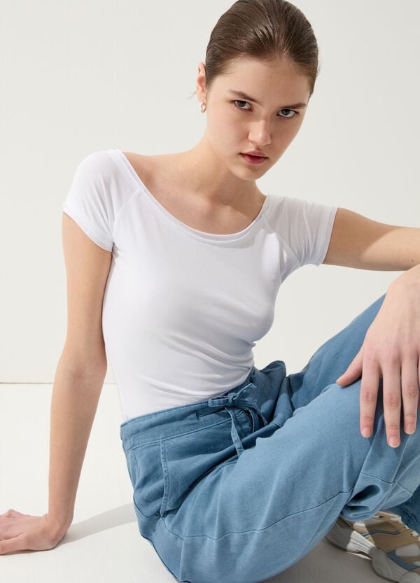 Ovs T-shirt Con Scollo A Barca