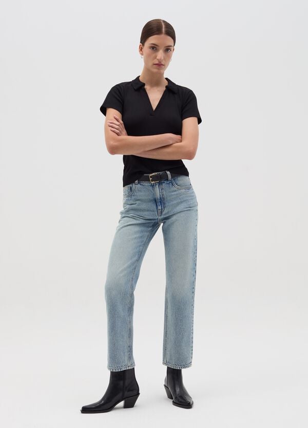 Ovs T-shirt con scollo a polo