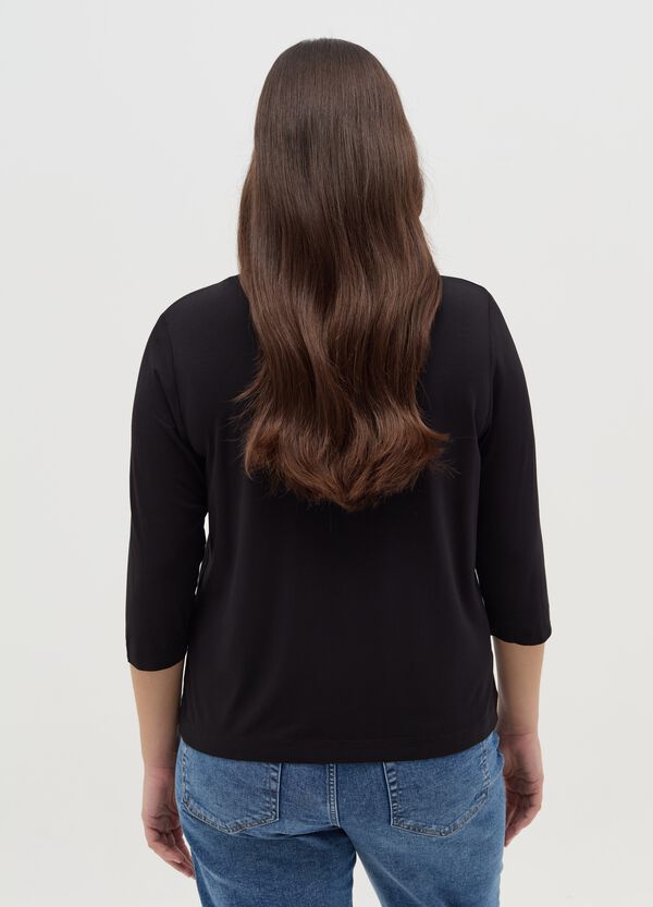 Ovs T-shirt Con Scollo A V Curvy