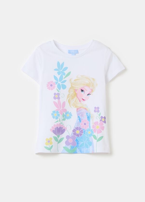 Ovs T-shirt con stampa Elsa e strass