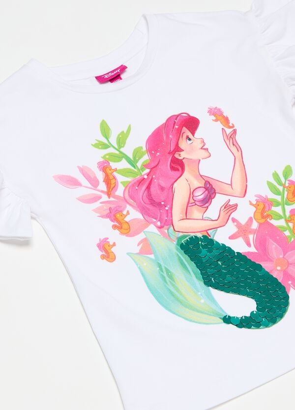 Ovs T-shirt Con Stampa La Sirenetta E Paillettes