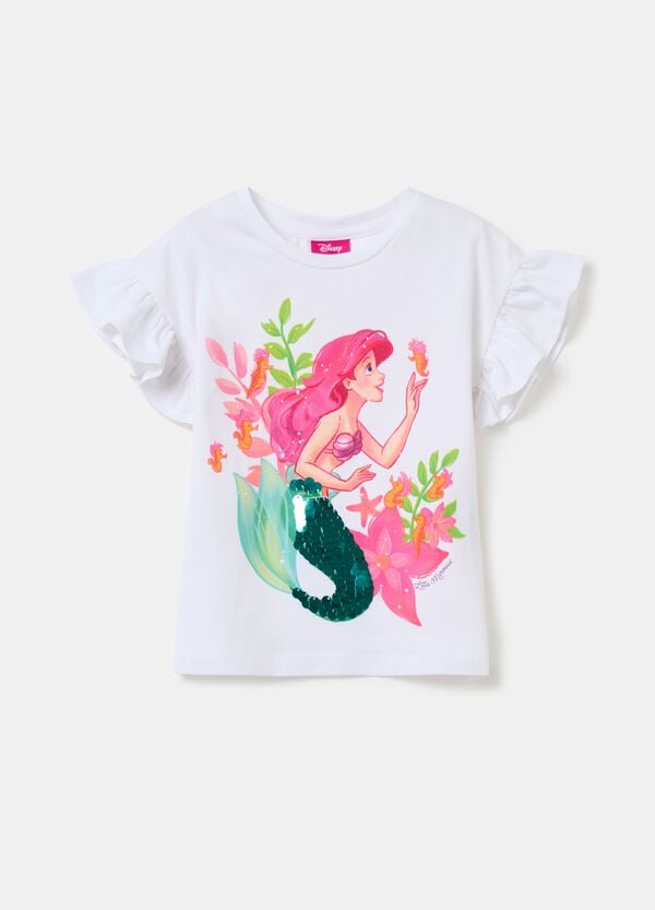 Ovs T-shirt con stampa La Sirenetta e paillettes