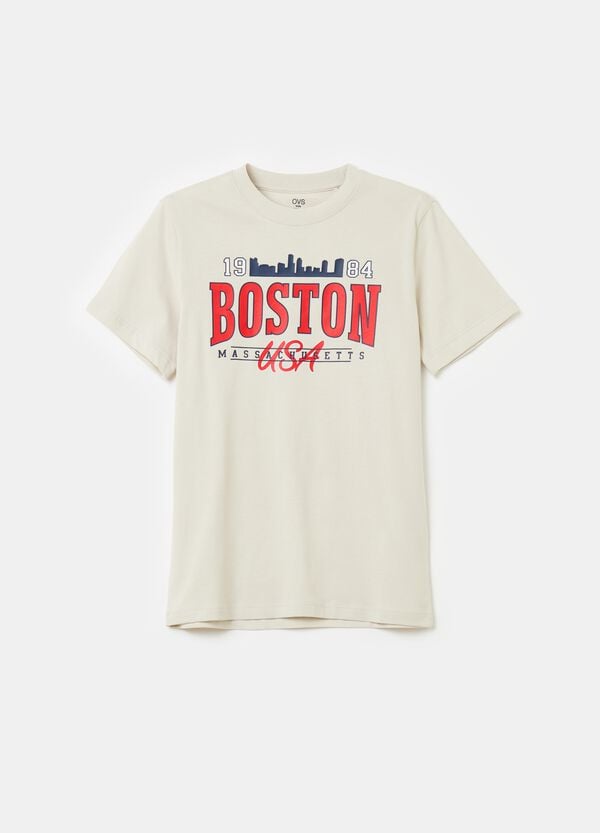 Ovs T-shirt con stampa lettering college
