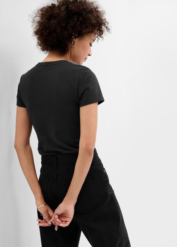 Ovs T-shirt Con Stampa Logo Glitter