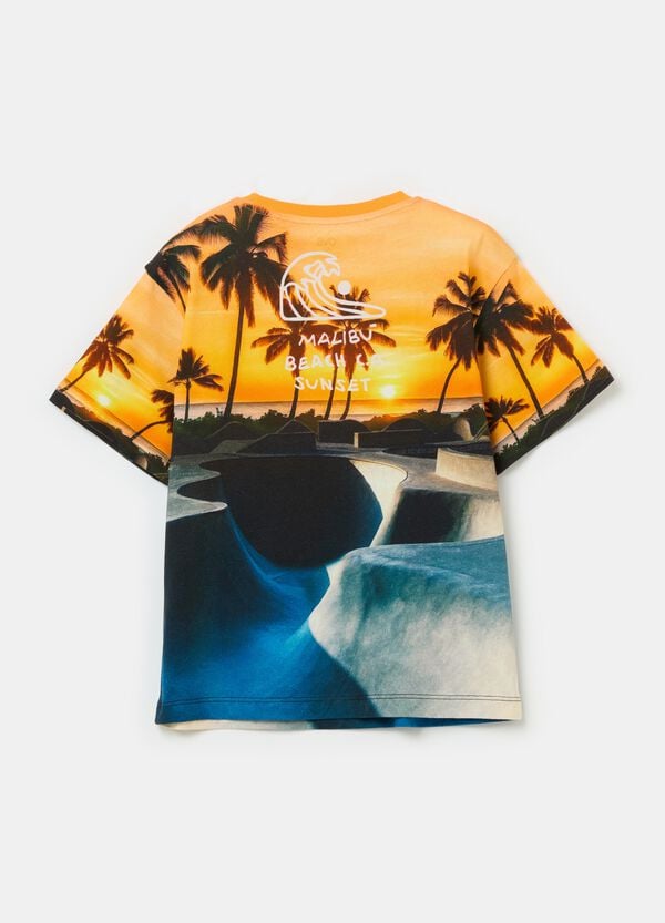 Ovs T-shirt Con Stampa Skateboard Park Malibu