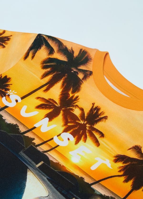 Ovs T-shirt Con Stampa Skateboard Park Malibu