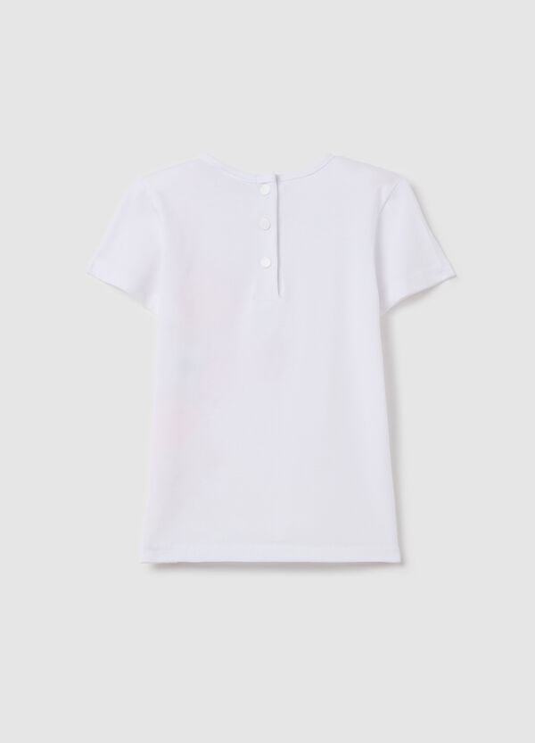 Ovs T-shirt Con Strass E Stampa Occhiali Da Sole