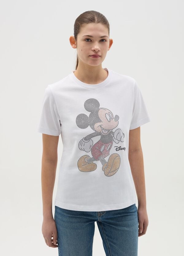 Ovs T-shirt Con Topolino In Strass