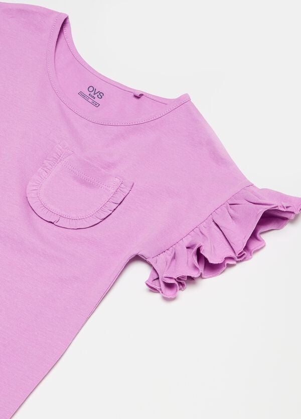 Ovs T-shirt Con Volant E Tasca