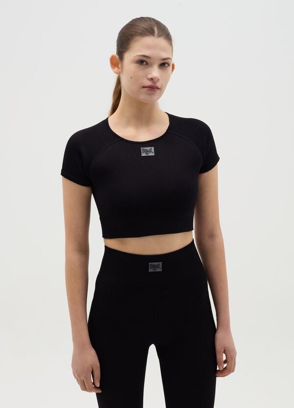 Ovs T-shirt crop a costine