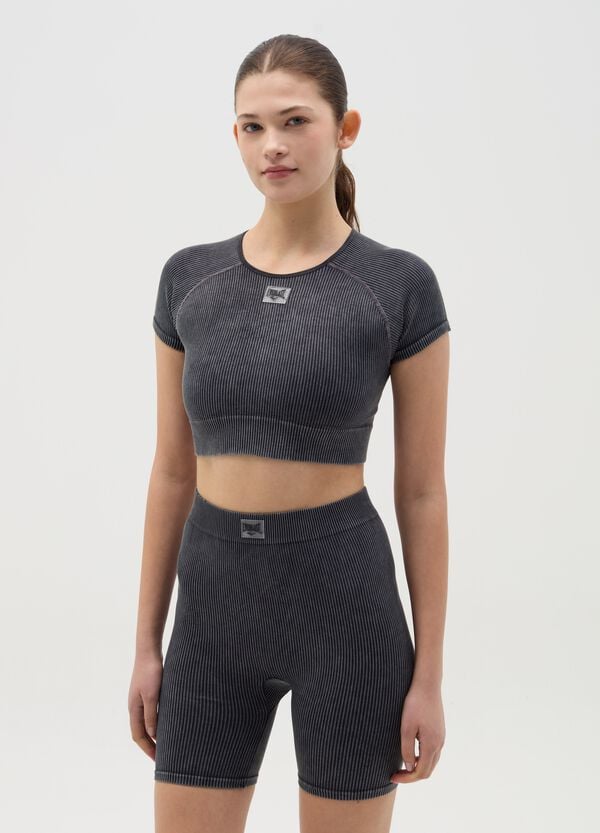 Ovs T-shirt crop a costine