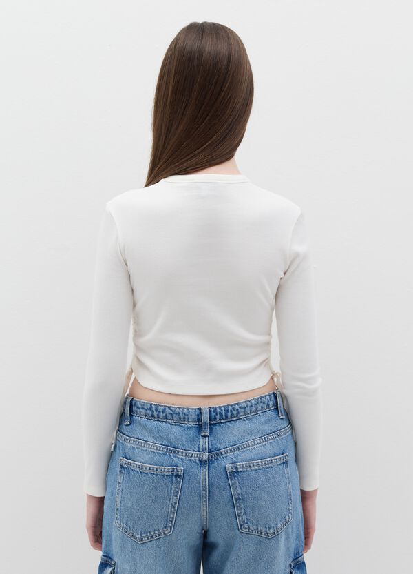 Ovs T-shirt Crop Con Laccetti