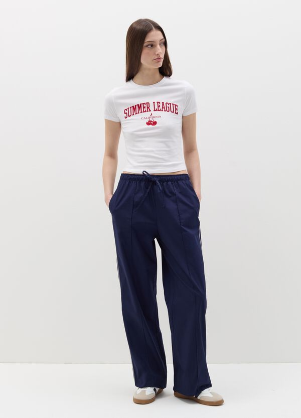 Ovs T-shirt Crop Con Stampa Lettering