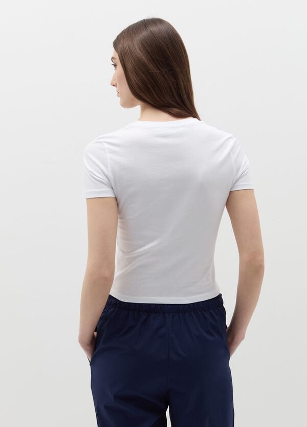 Ovs T-shirt Crop Con Stampa Lettering