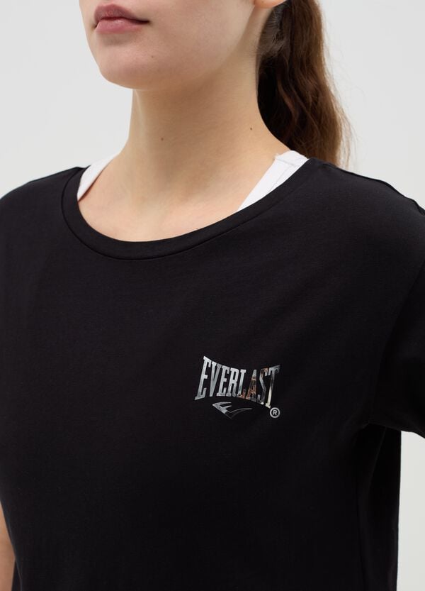 Ovs T-shirt Crop Effetto Doppio Con Stampa