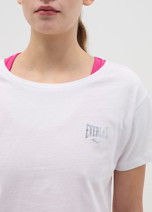 Ovs T-shirt Crop Effetto Doppio Con Stampa