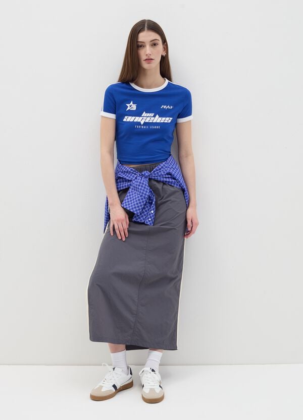 Ovs T-shirt Cropped Con Stampa