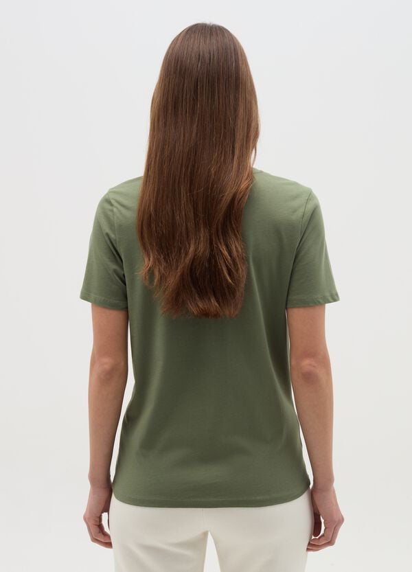 Ovs T-shirt Essential In Cotone Con Scollo A V