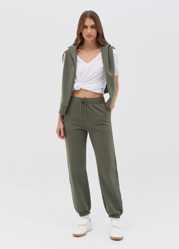 Ovs T-shirt Essential in cotone con scollo a V