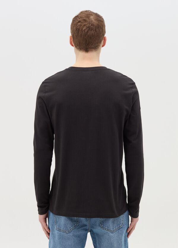 Ovs T-shirt Girocollo A Maniche Lunghe In Cotone