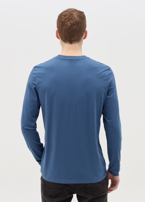 Ovs T-shirt Girocollo A Maniche Lunghe In Cotone