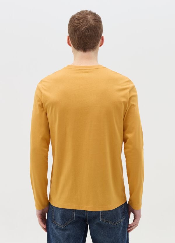 Ovs T-shirt Girocollo A Maniche Lunghe In Cotone
