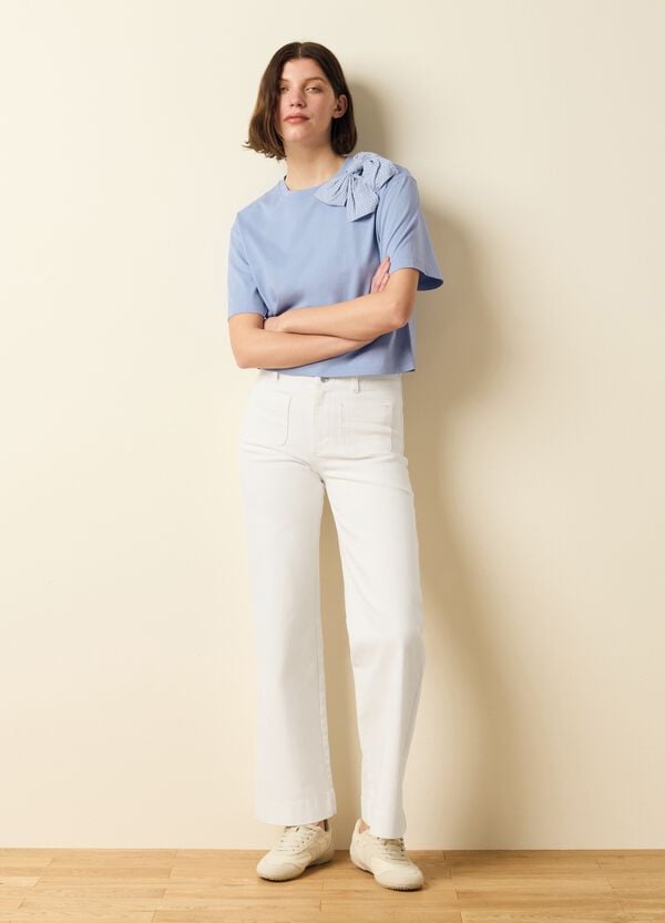 Ovs T-shirt Girocollo Con Fiocco