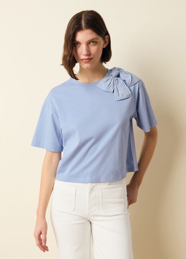 Ovs T-shirt Girocollo Con Fiocco