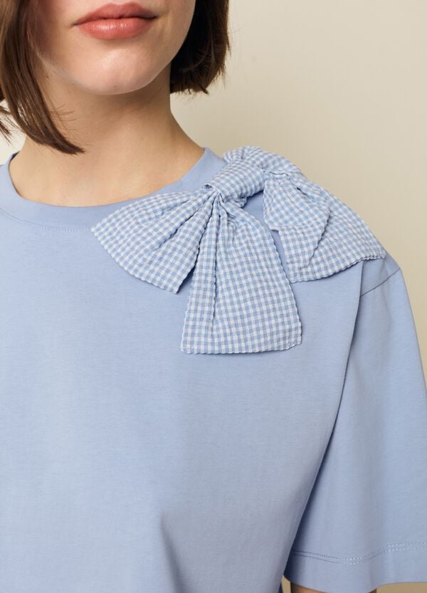 Ovs T-shirt girocollo con fiocco