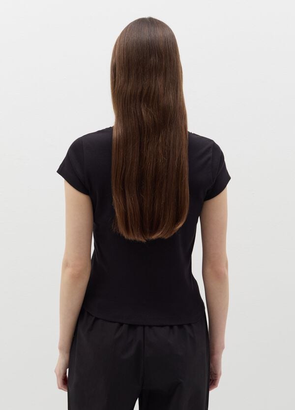 Ovs T-shirt Girocollo Con Pizzo E Fiocchetto