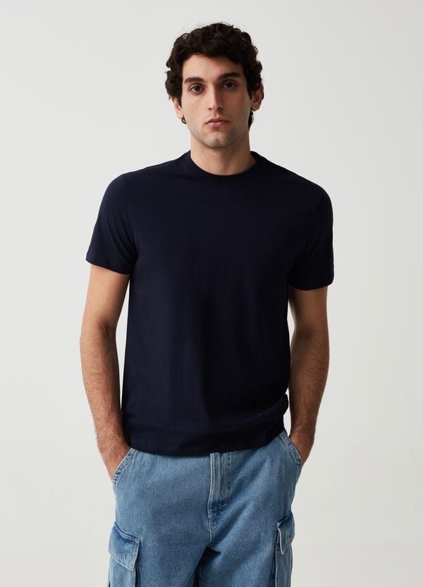 Ovs T-shirt Girocollo In Cotone Bio